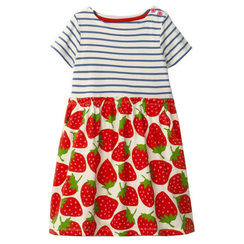 Bambinilooks-Bambini-Kidslooks-Kids-Girls-Dress-Short-Sleeve-Spring-Strawberries