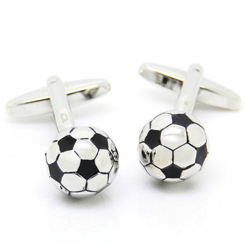 Football-Soccer-Silver-Modalooks-Cufflinks