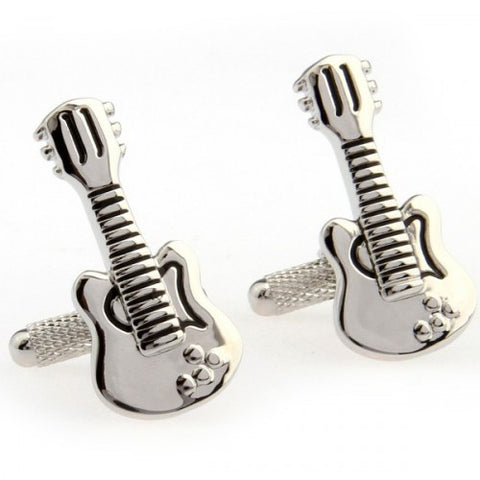 Guitar-Musical-Instrument-Silver-Modalooks-Cufflinks-Close-Up
