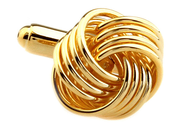 Modalooks-Formal-Gold-Twist-Knot-Cufflink-Close-Up
