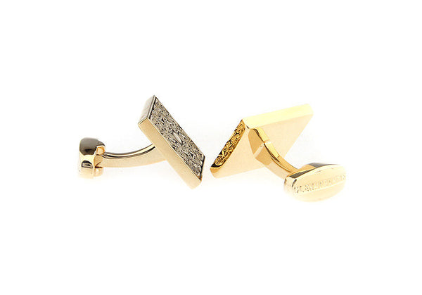 Modalooks-Formal-Square-Gold-Cufflink-Back-View