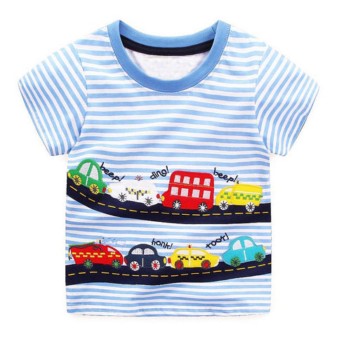 Modalooks-Kidslooks-Bambinilooks-Car-T-Shirt-Cotton-Short-Sleeve-6