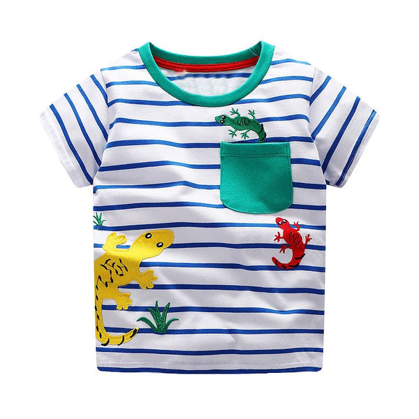 Modalooks-Kidslooks-Bambinilooks-Lizard-T-Shirt-Cotton-Short-Sleeve-3