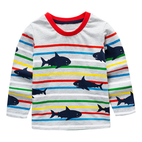 Modalooks-Kidslooks-Bambinilooks-Sharks-Long-Sleeve-Shirt-Cotton