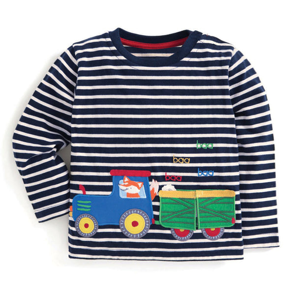 Modalooks-Kidslooks-Bambinilooks-Train-Long-Sleeve-Shirt-Cotton