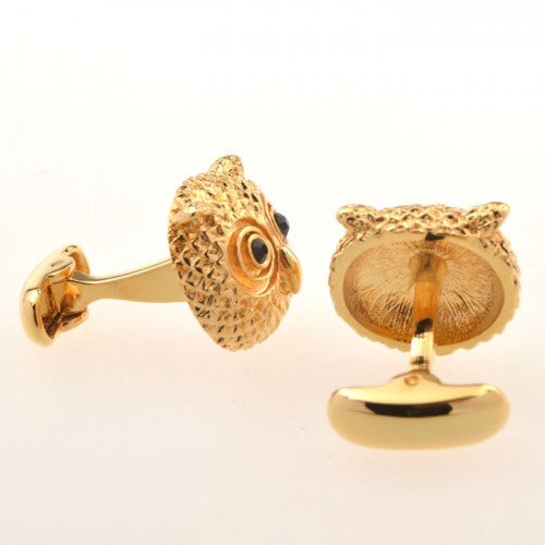 Owl-Gold-Animal-Cufflinks-Modalooks-Side