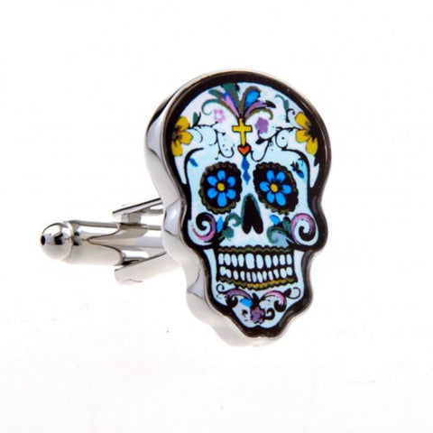 Skull-Colourful-Silver-Cuffinks-Modalooks-Close-Up